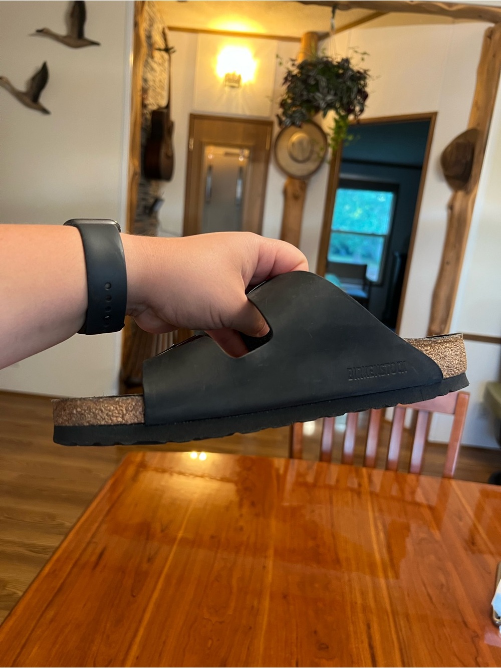 Birkenstock Arizona Big Buckle Oiled Leather Black 39 Regular - Picture 8 of 13